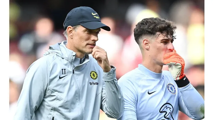 Thomas Tuchel y Kepa Arrizabalaga.