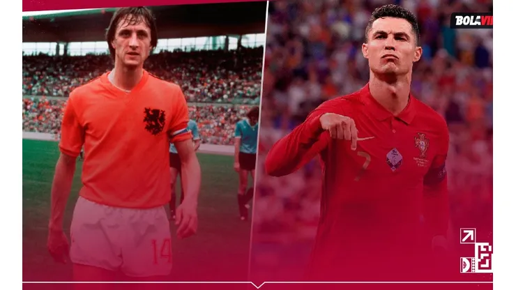 Johan Cruyff y Cristiano Ronaldo, dos de las figuras de la lista.