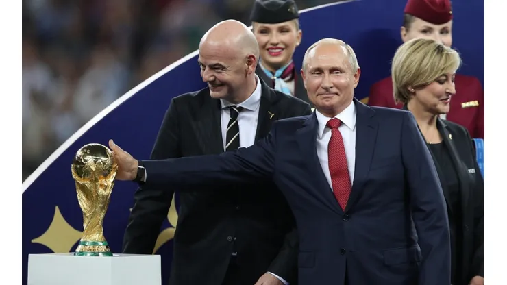 Gianni Infantino y Vladimir Putin, Mundial de Rusia 2018