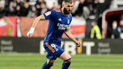 Karim Benzema en acción con Real Madrid.