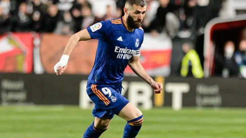 Karim Benzema en acción con Real Madrid.
