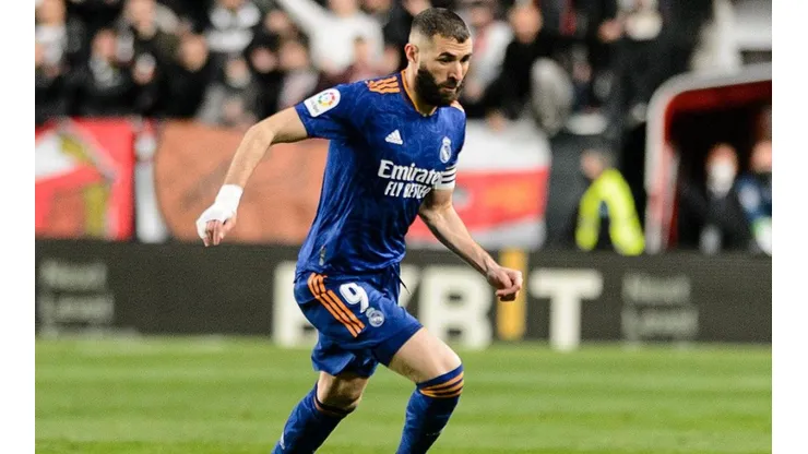 Karim Benzema en acción con Real Madrid.