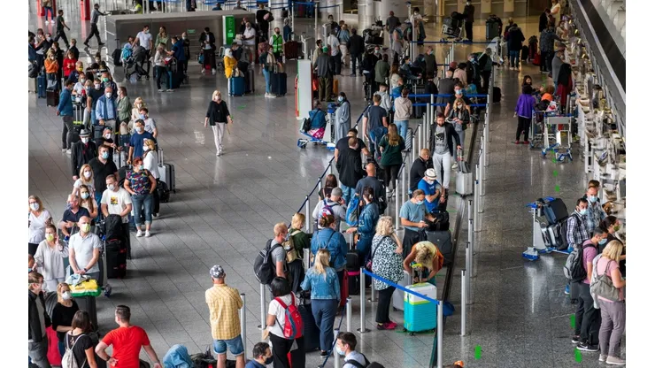 Aeropuerto en Mallorca, España.