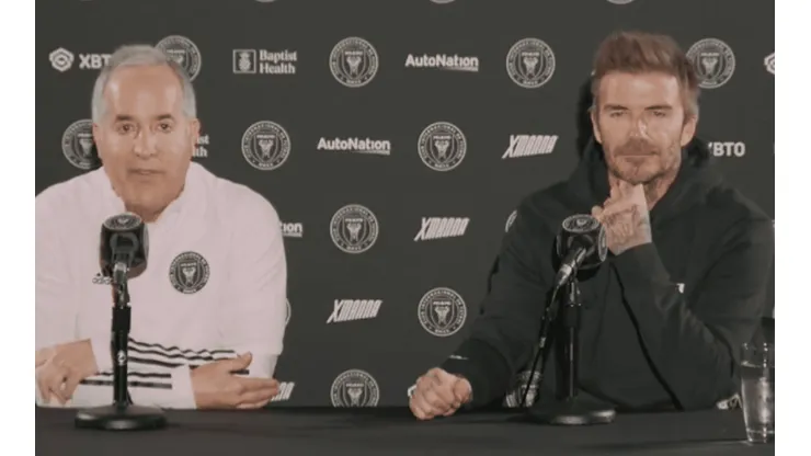 Jorge Mas y David Beckham, de Inter Miami.