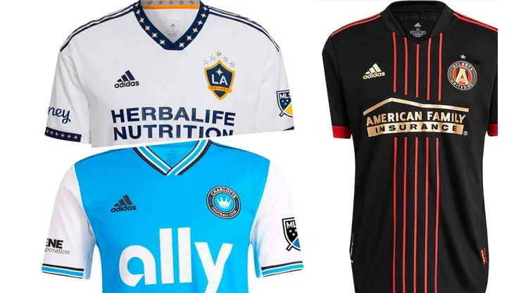 Algunas camisetas de la MLS.