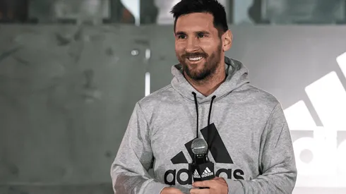 Lionel Messi en evento público.