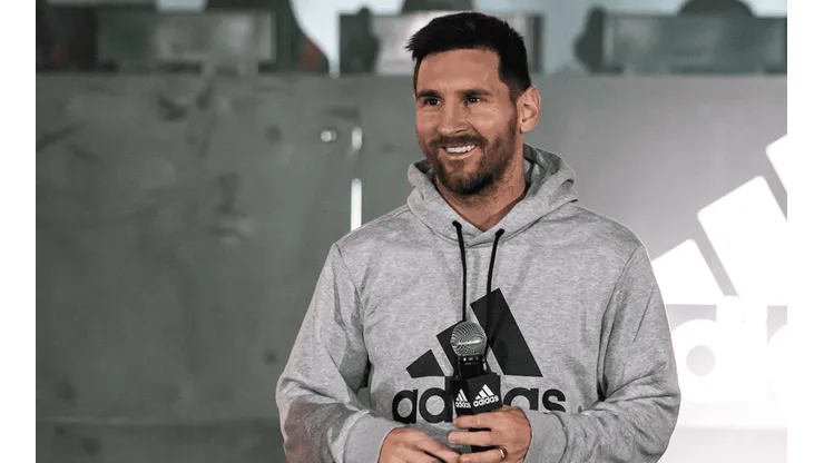 Lionel Messi en evento público.