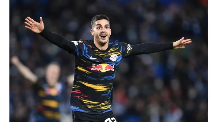 André Silva, uno de los autores de los goles de Leipzig.
