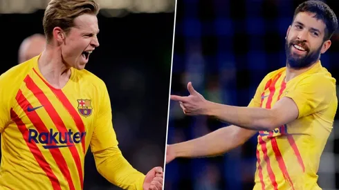 Frenkie de Jong y Jordi Alba.