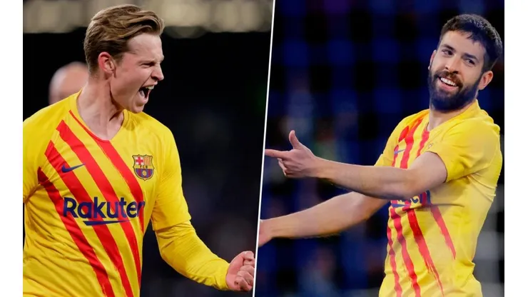 Frenkie de Jong y Jordi Alba.