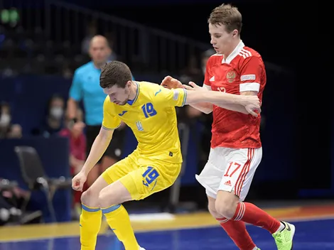 En futsal, la última vez que Rusia y Ucrania jugaron un partido