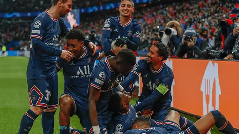 PSG en festejo de gol.