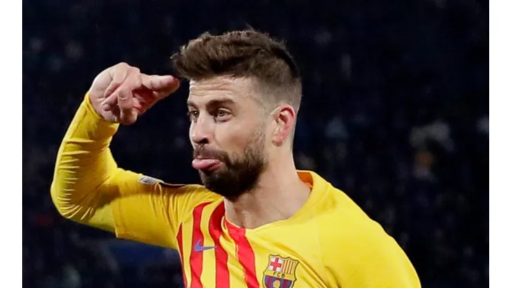 Piqué se vistió de goleador ante Napoli.