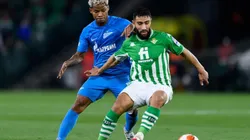 Fekir y el colombiano Wilmar Barrios, en el Betis vs Zenit.