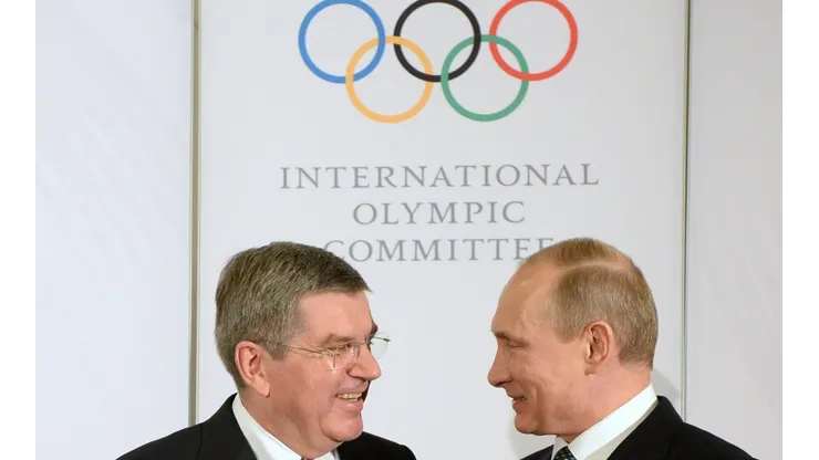 Thomas Bach y Vladimir Putin