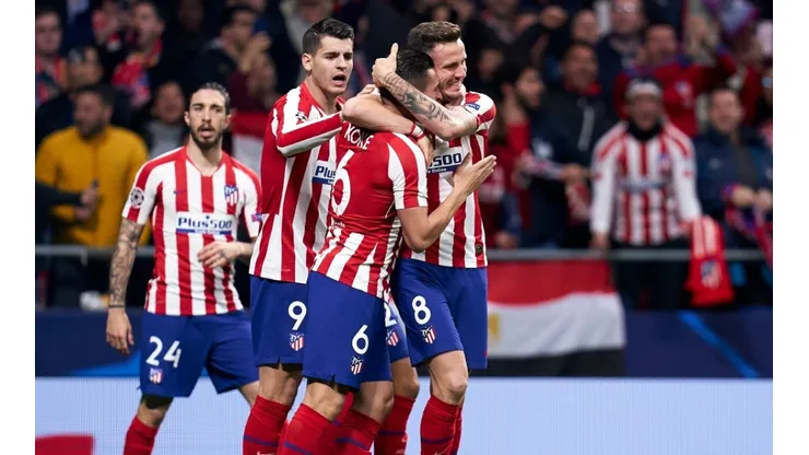 Jugadores del Atlético de Madrid.