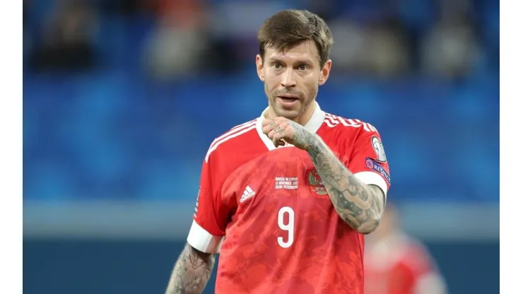 Fedor Smolov, delantero de la selección de Rusia.