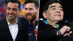 Xavi elige a Messi por sobre Maradona.
