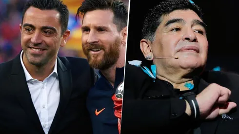 Xavi elige a Messi por sobre Maradona.