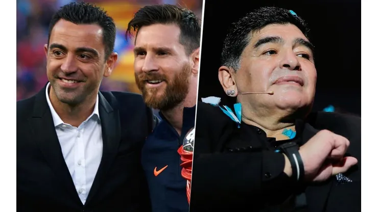 Xavi elige a Messi por sobre Maradona.