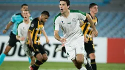 Festejo de gol de Plaza Colonia.