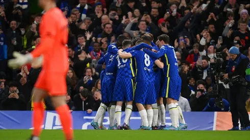 Chelsea en festejo de gol.