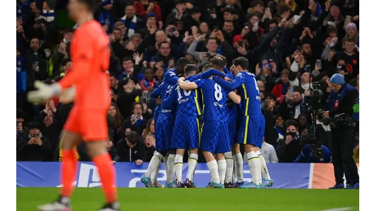Chelsea en festejo de gol.
