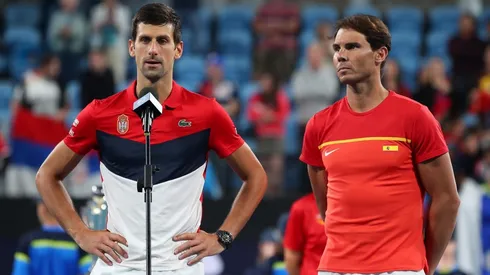 Novak Djokovic y Rafael Nadal.