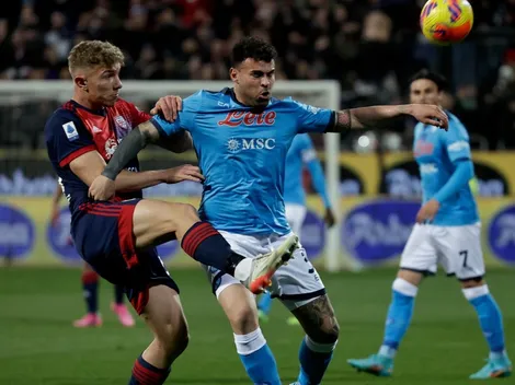 Napoli se complicó ante Cagliari y sacó un empate sobre la hora