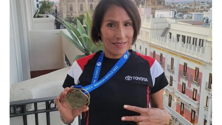 Gladys Tejeda quebró el récord sudamericano en Sevilla