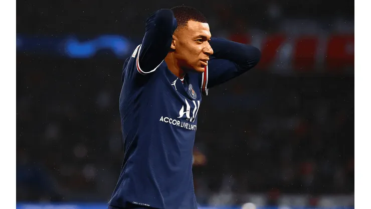 Kylian Mbappé en acción con PSG.