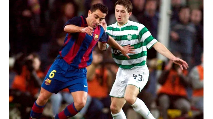 Xavi Hernández en el último encuentro del Barcelona en la Europa League.