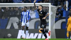 Festejo de gol de Lazio.