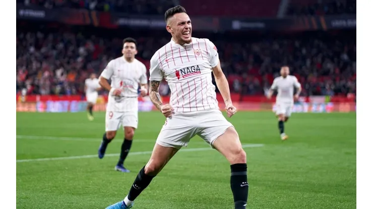Lucas Ocampos convirtió el segundo tanto de Sevilla en el triunfo ante Dinamo Zagreb.