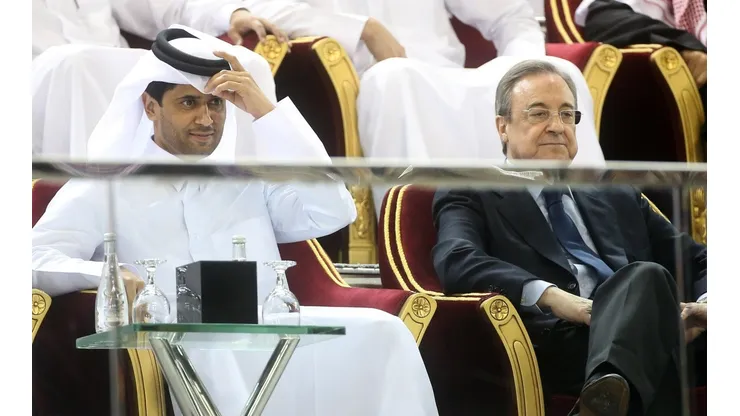 Nasser Al-Khelaïfi y Florentino Pérez.