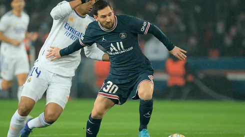 Lionel Messi en acción ante Real Madrid.