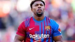Adama Traoré con la camiseta de Barcelona.