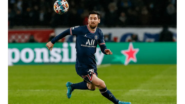 Lionel Messi en acción con PSG.