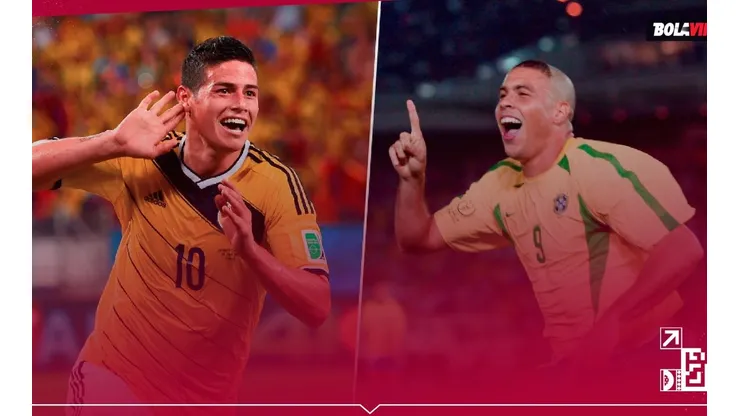 James Rodríguez y Ronaldo, dos de los goleadores del Mundial.