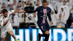 Dani Carvajal y Kylian Mbappé, en una disputa más que interesante como lo será Real Madrid vs. PSG (Foto: Getty Images).
