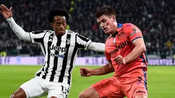 Juan Cuadrado y Joakim Mæhle en el último Juventus-Atalanta (Foto: Getty).