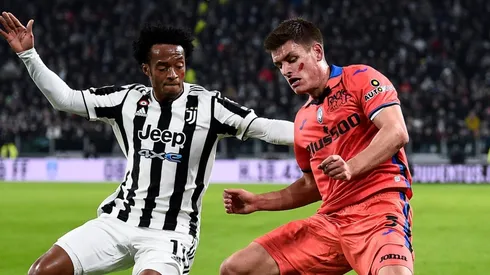 Juan Cuadrado y Joakim Mæhle en el último Juventus-Atalanta (Foto: Getty).