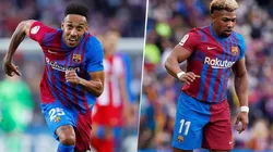 Aubameyang y Traoré en Barcelona.