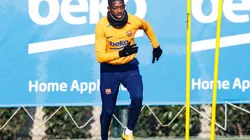 Dembélé entrena en Barcelona