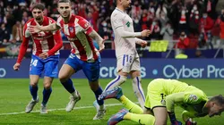 Celebración del triunfo de Atlético.