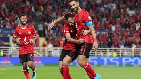Festejo de gol de Al Ahly