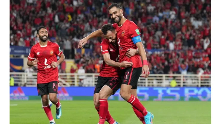 Festejo de gol de Al Ahly