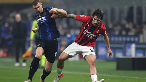 Imágenes del último derbi entre Inter y AC Milan.