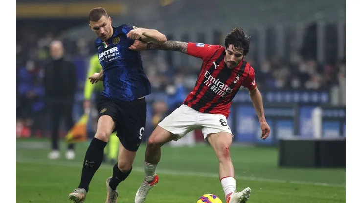 Imágenes del último derbi entre Inter y AC Milan.