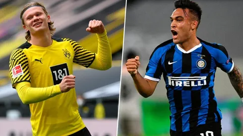 Erling Haaland y Lautaro Martínez, dos de los apuntados.